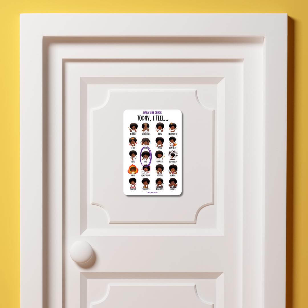 Daily Vibe Check Dry Erase Door Sign
