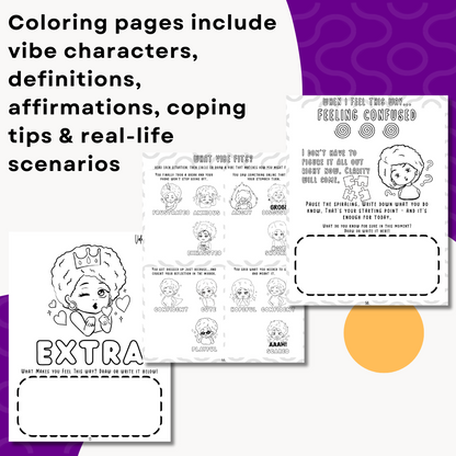 Color Your Vibes Downloadable & Printable Coloring & Activity Book - Female