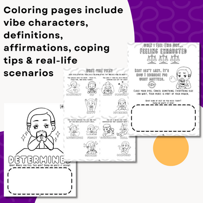 Color Your Vibes Downloadable & Printable Coloring & Activity Book - Male