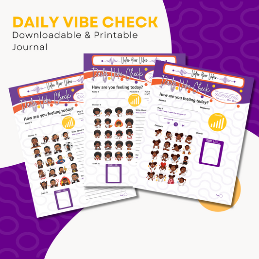 Daily Vibe Check Downloadable & Printable Journal