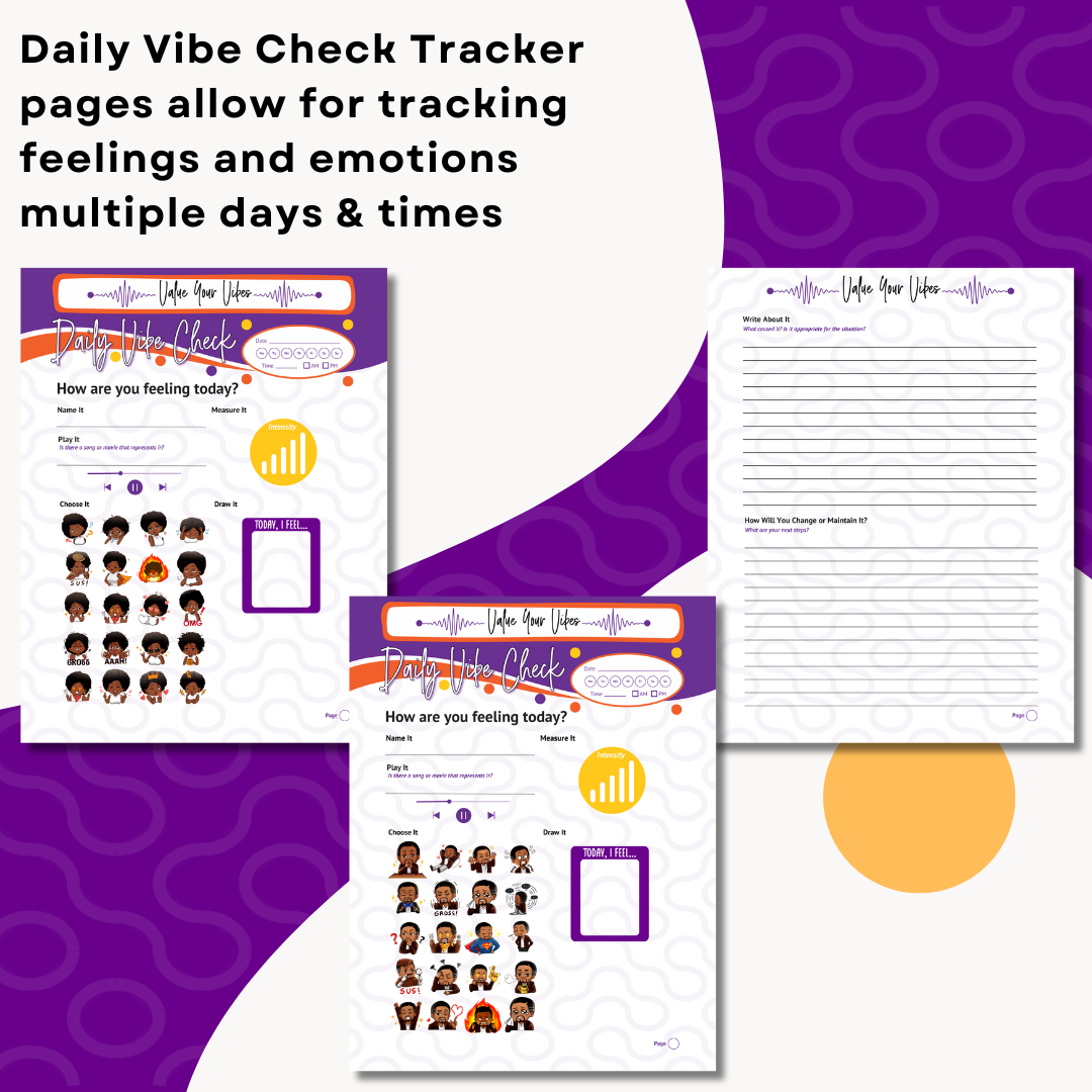 Daily Vibe Check Tracker Journal