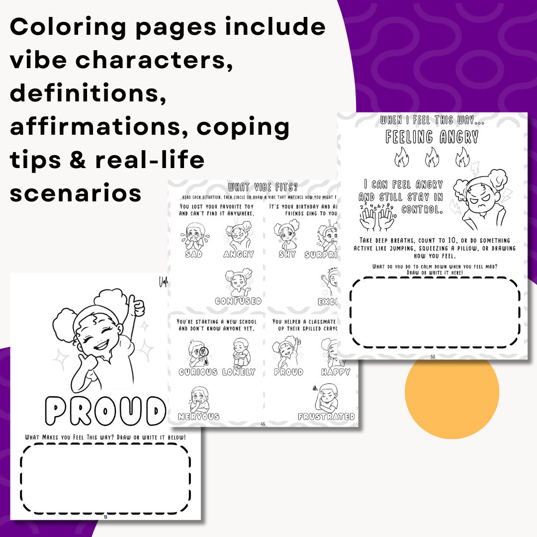 Color Your Vibes Downloadable & Printable Coloring & Activity Book - Child