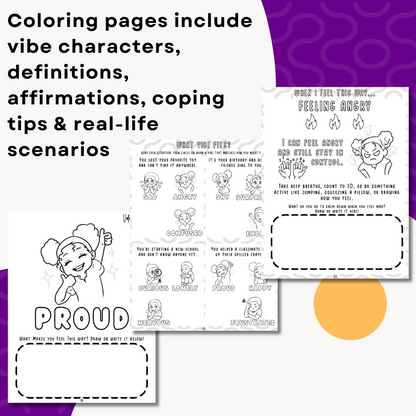 Color Your Vibes Downloadable & Printable Coloring & Activity Book - Child