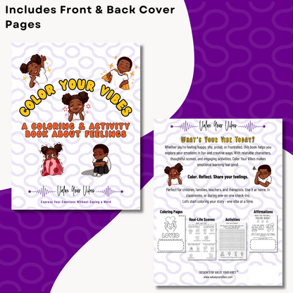 Color Your Vibes Downloadable & Printable Coloring & Activity Book - Child