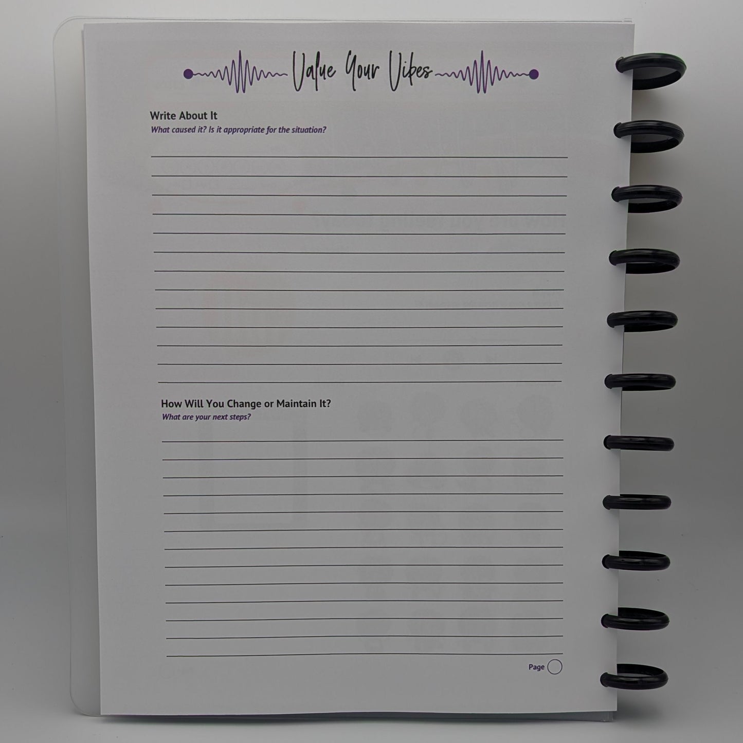 Daily Vibe Check Tracker Journal