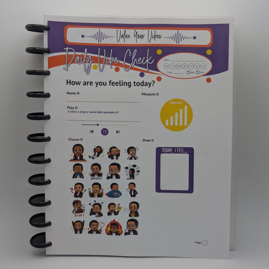 Daily Vibe Check Tracker Journal