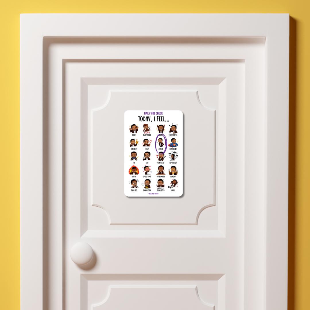 Daily Vibe Check Dry Erase Door Sign [SPANISH]