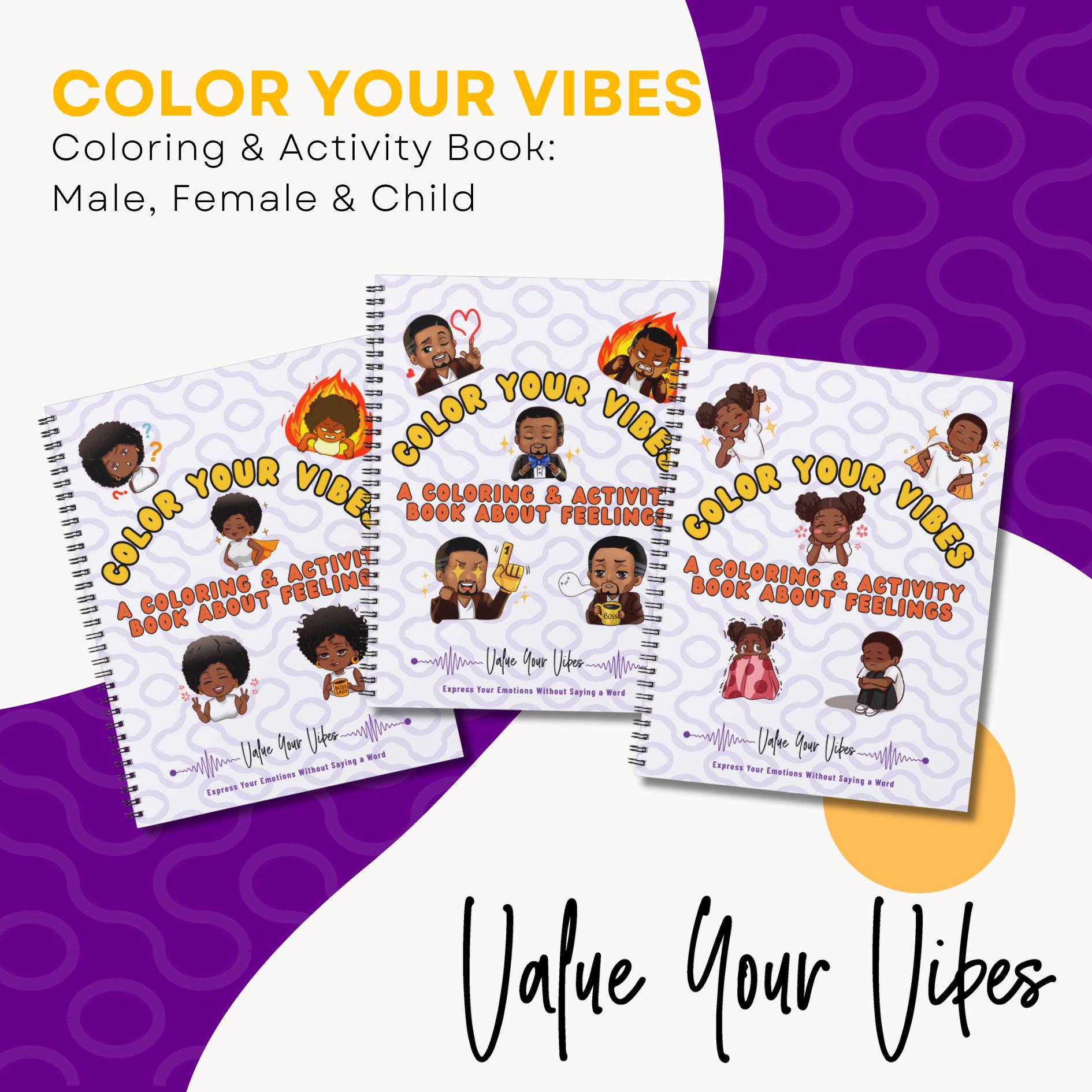 Color Your Vibes Coloring & Activity Book